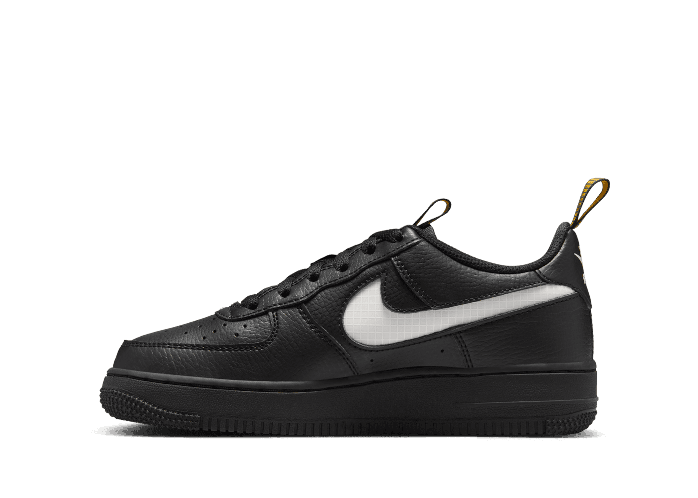 靴 Nike GS Air Force 1 Low LV8 Black 24.5 Nike Air Force 1 LV8 GS 'Black University Gold' - HF0095-001