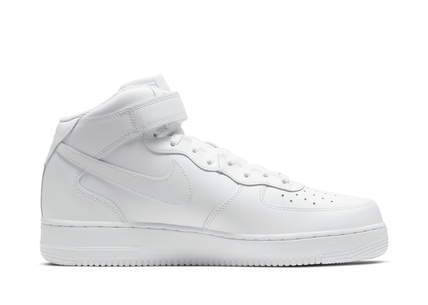 Nike Air Force 1 Mid \'07 Men’s‎ Size 9 White Leather Sneakers 315123-111 Vietnam Nike Air Force 1 Mid  main image 3