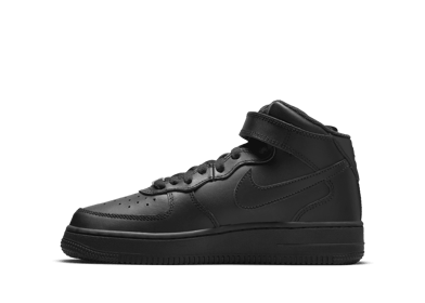 Nike Air Force 1 Mid LE GS 'Triple Black'