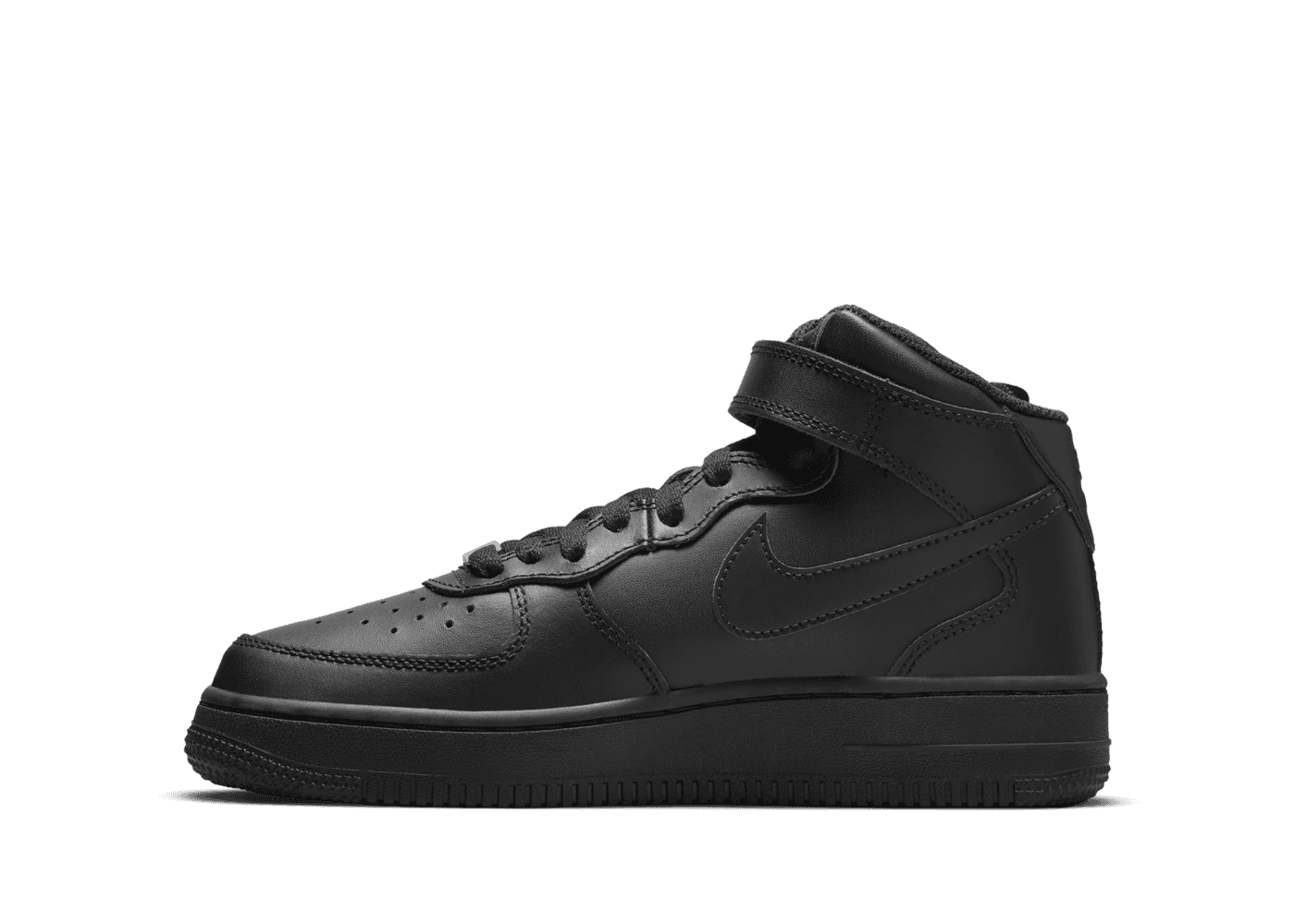 Nike Air Force 1 Mid LE GS 'Triple Black'