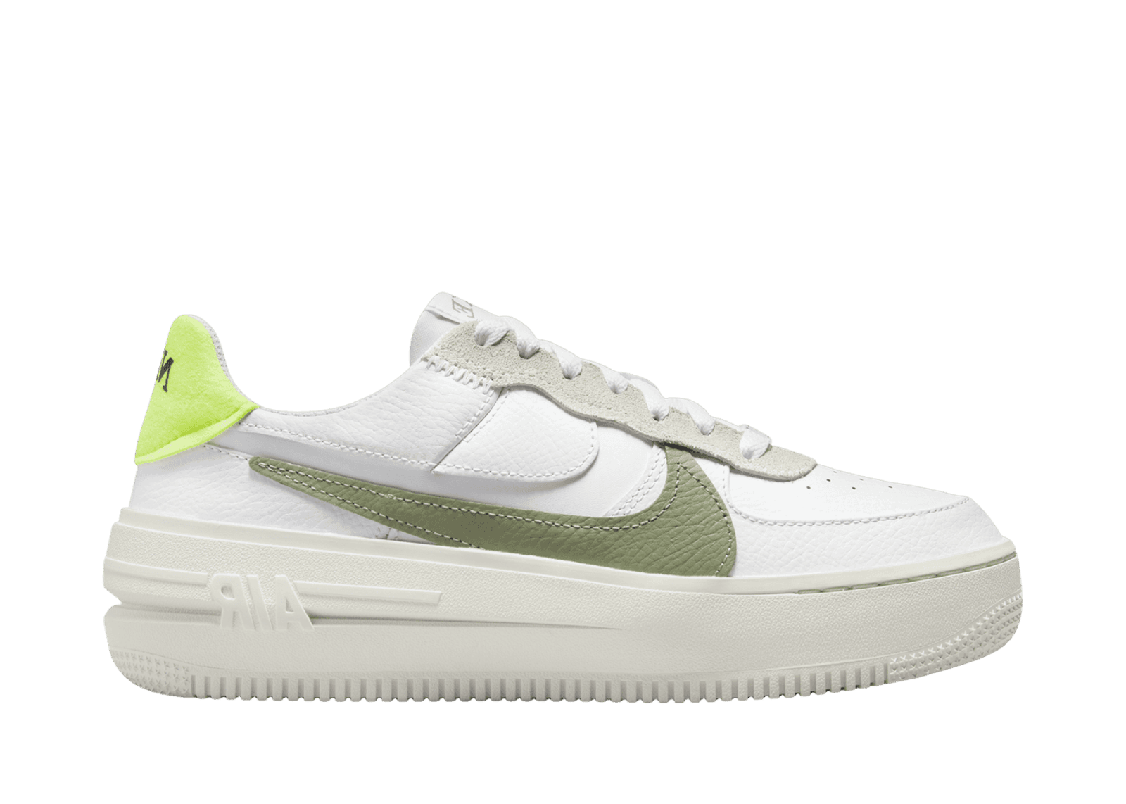 Nike Air Force 1 PLT.AF.ORM 'White Oil Green' (W)