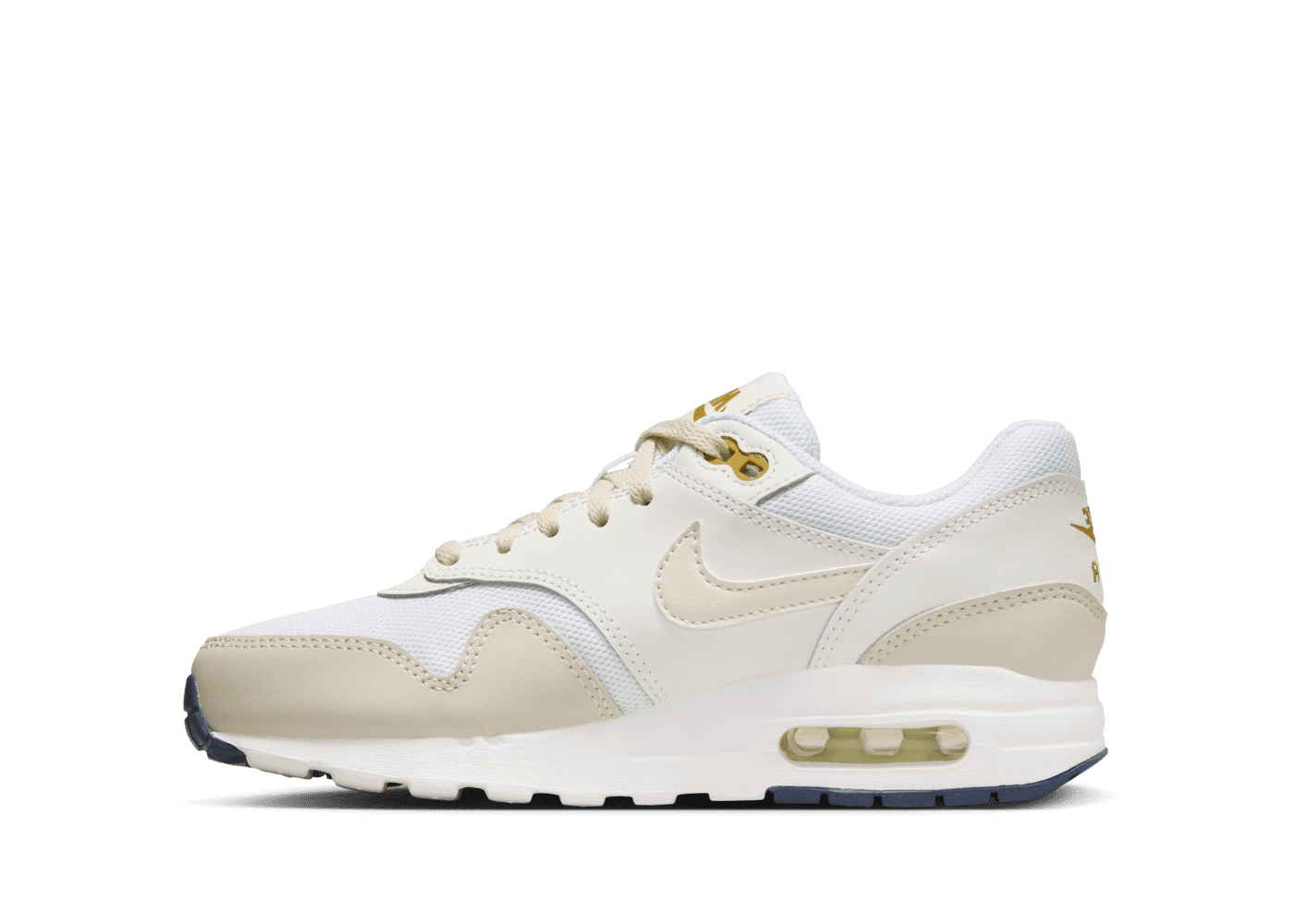 Nike Air Max 1 ホワイト/ゴールド nike-air-max-1-gs-white-