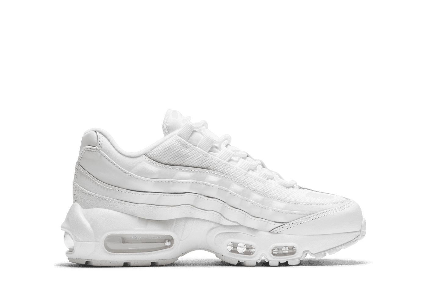 Nike Air Max 95 Recraft 'Triple White' (GS) - CJ3906-100