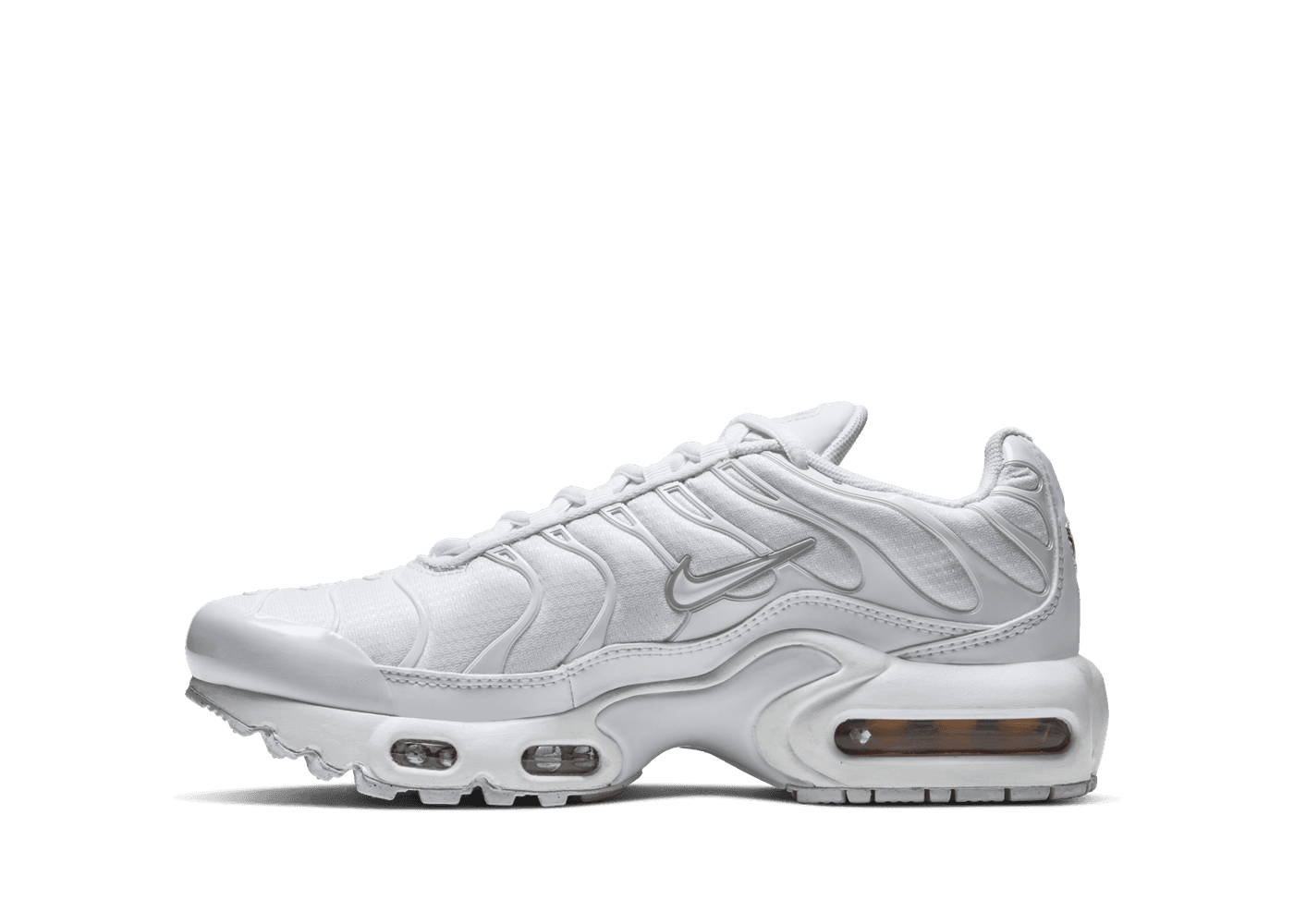 Nike Air Max Plus GS 'White Metallic Silver' - CW7044-100