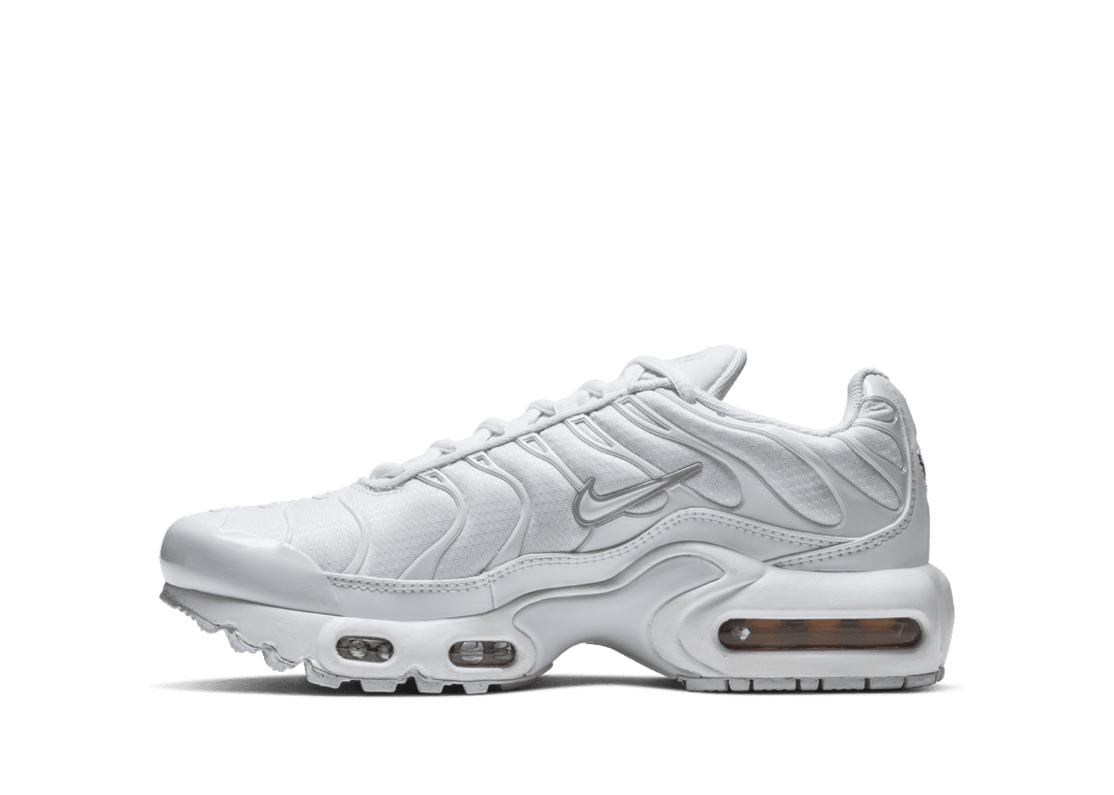 Nike Air Max Plus GS White Metallic Silver CW7044 100 Release Info