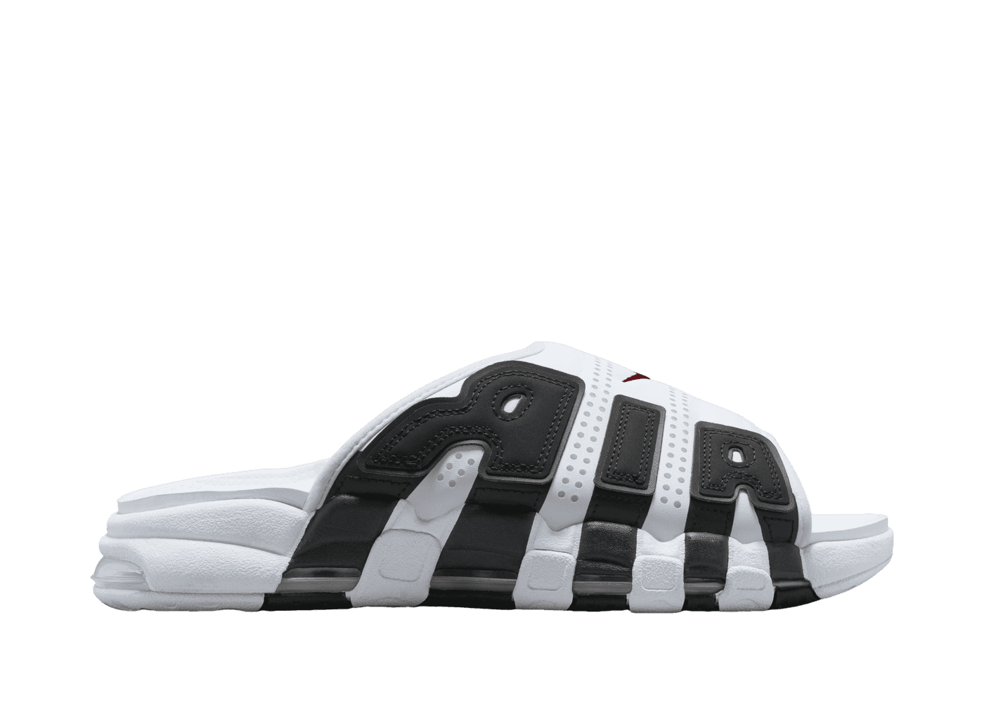 Nike Air More Uptempo Slide 'White Black Red'