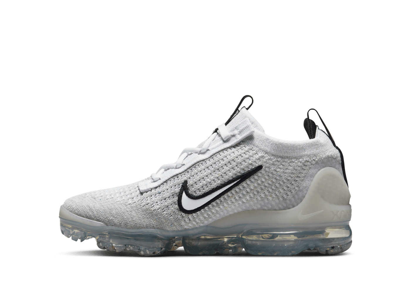 Nike Air VaporMax 2021 Flyknit GS 'White Metallic Silver