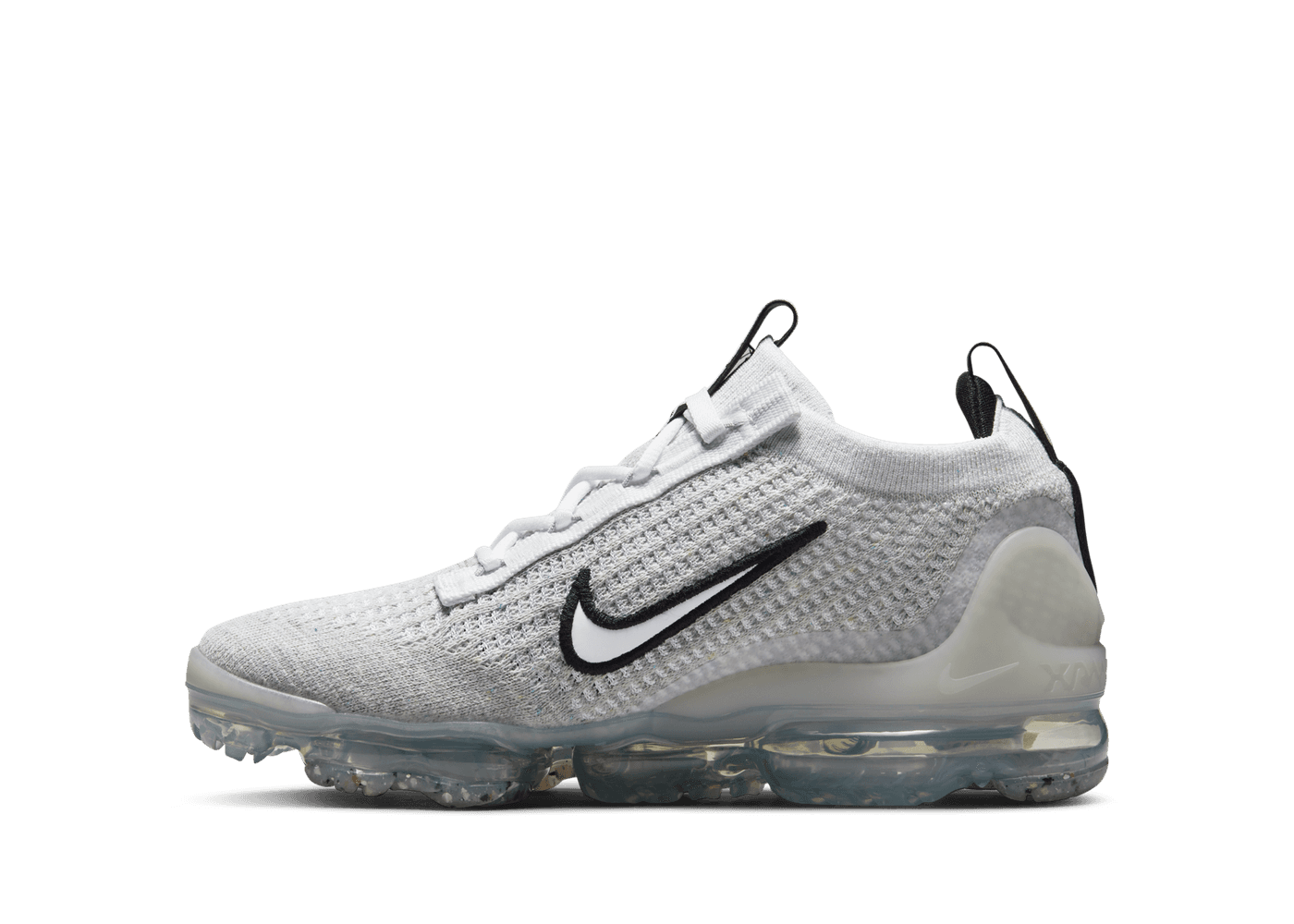 Nike Air VaporMax 2021 Flyknit GS 'White Metallic Silver'