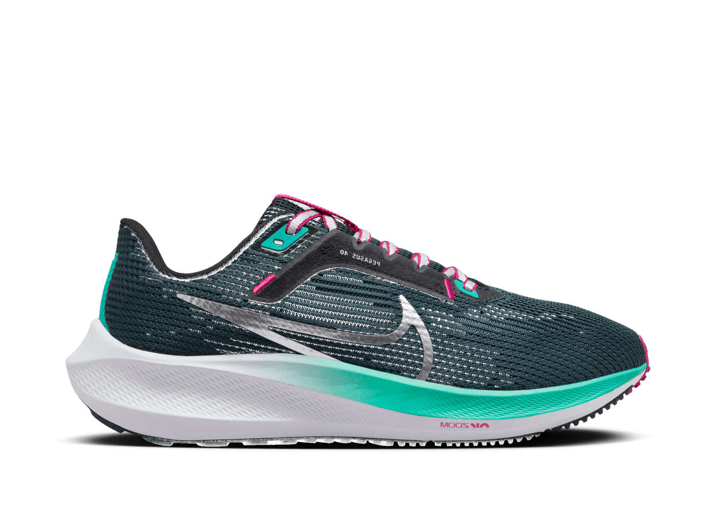 Nike Air Zoom Pegasus 40 Wide 'Deep Jungle Metallic Silver' (W