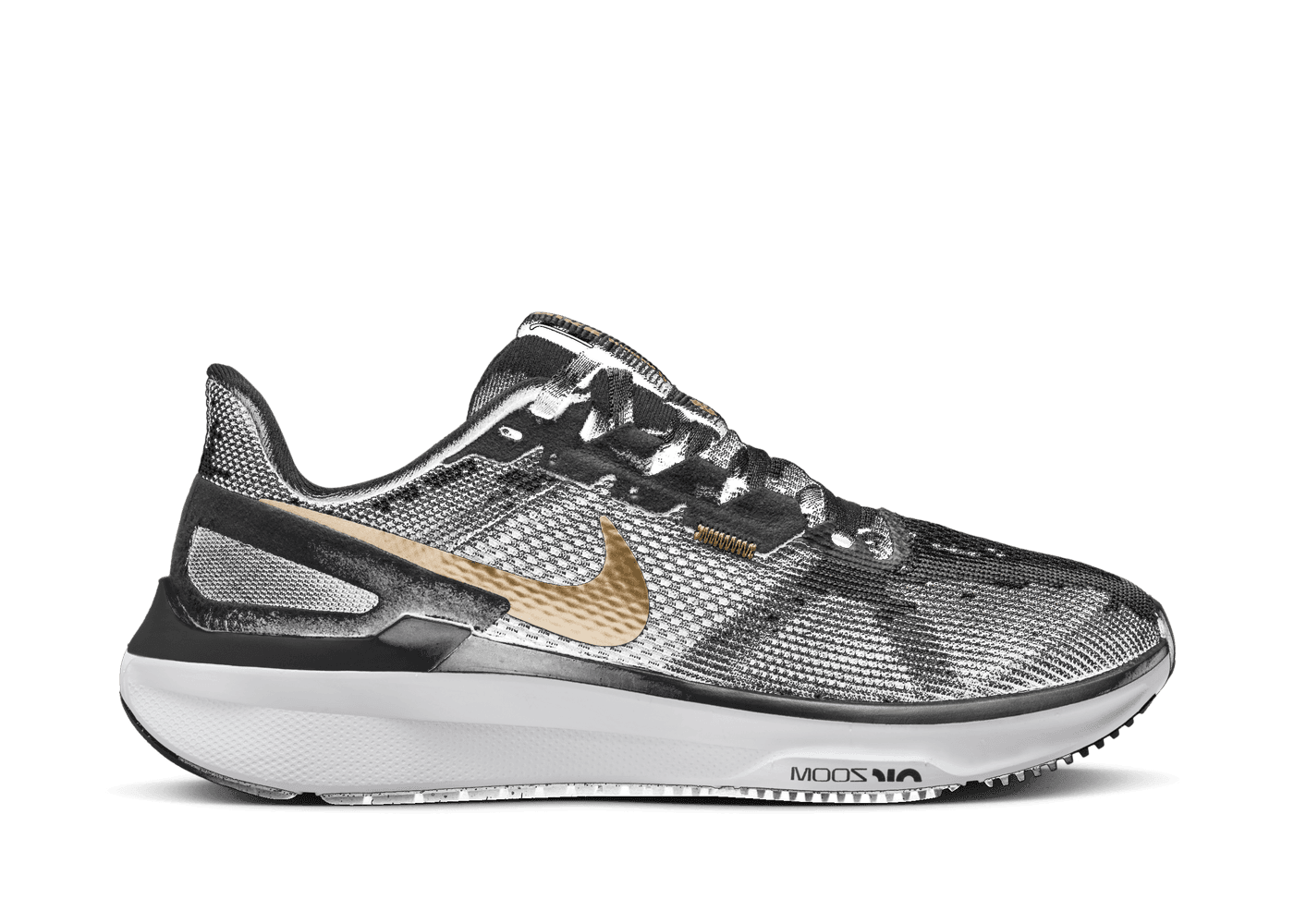 Nike Air Zoom Structure 25 'Black Metallic Gold' (W) - DJ7884-003