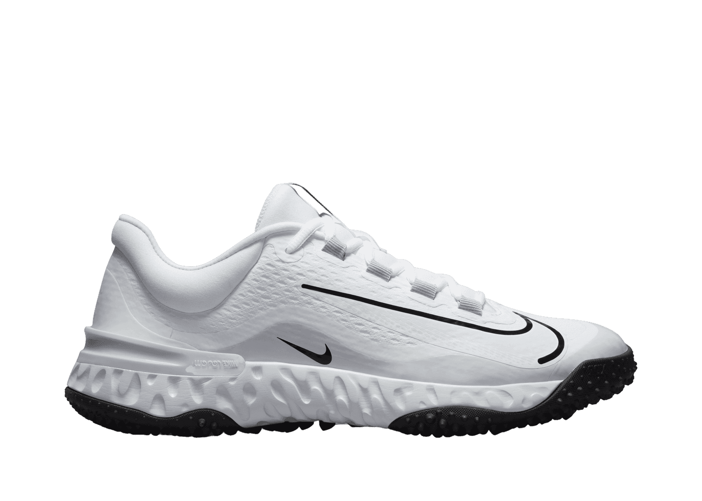 Nike Alpha Huarache Elite 4 TF 'White Pure Platinum' (W) - FD2746