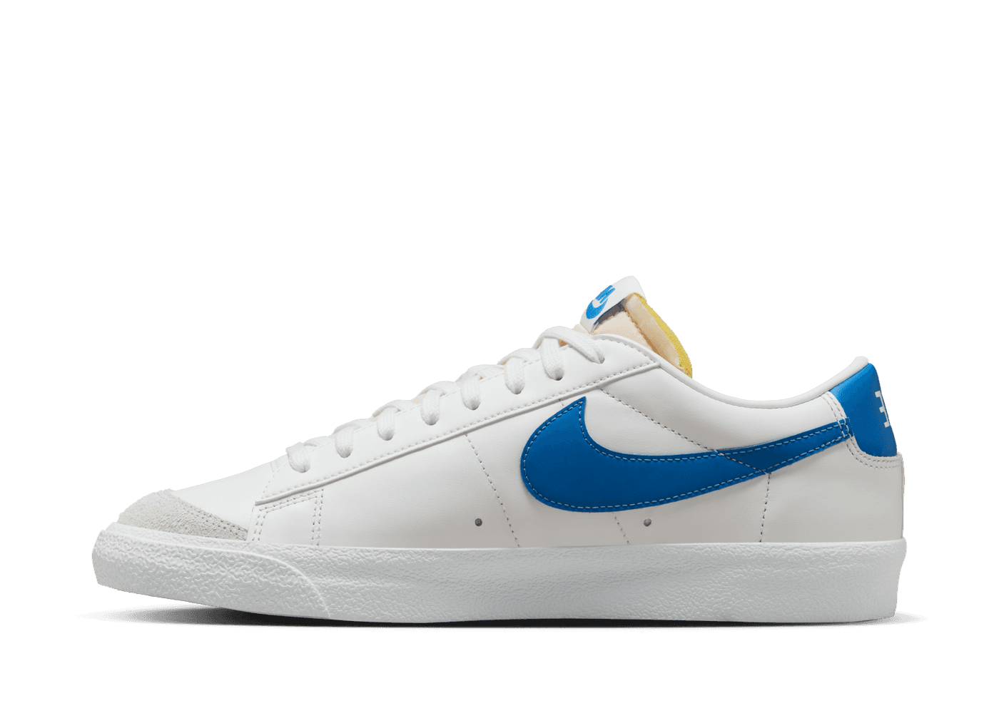 Nike Blazer Low \'77 Vintage Sneakers - White with Blue Swoosh Nike Blazer Low  main image 4
