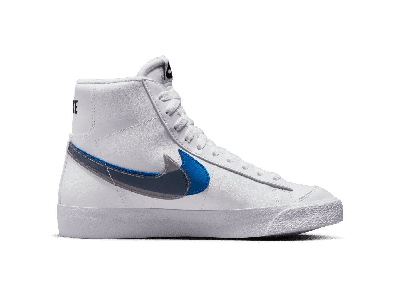 Nike Blazer Mid Next Nature 'Double Swoosh - White Hyper Royal' (GS)