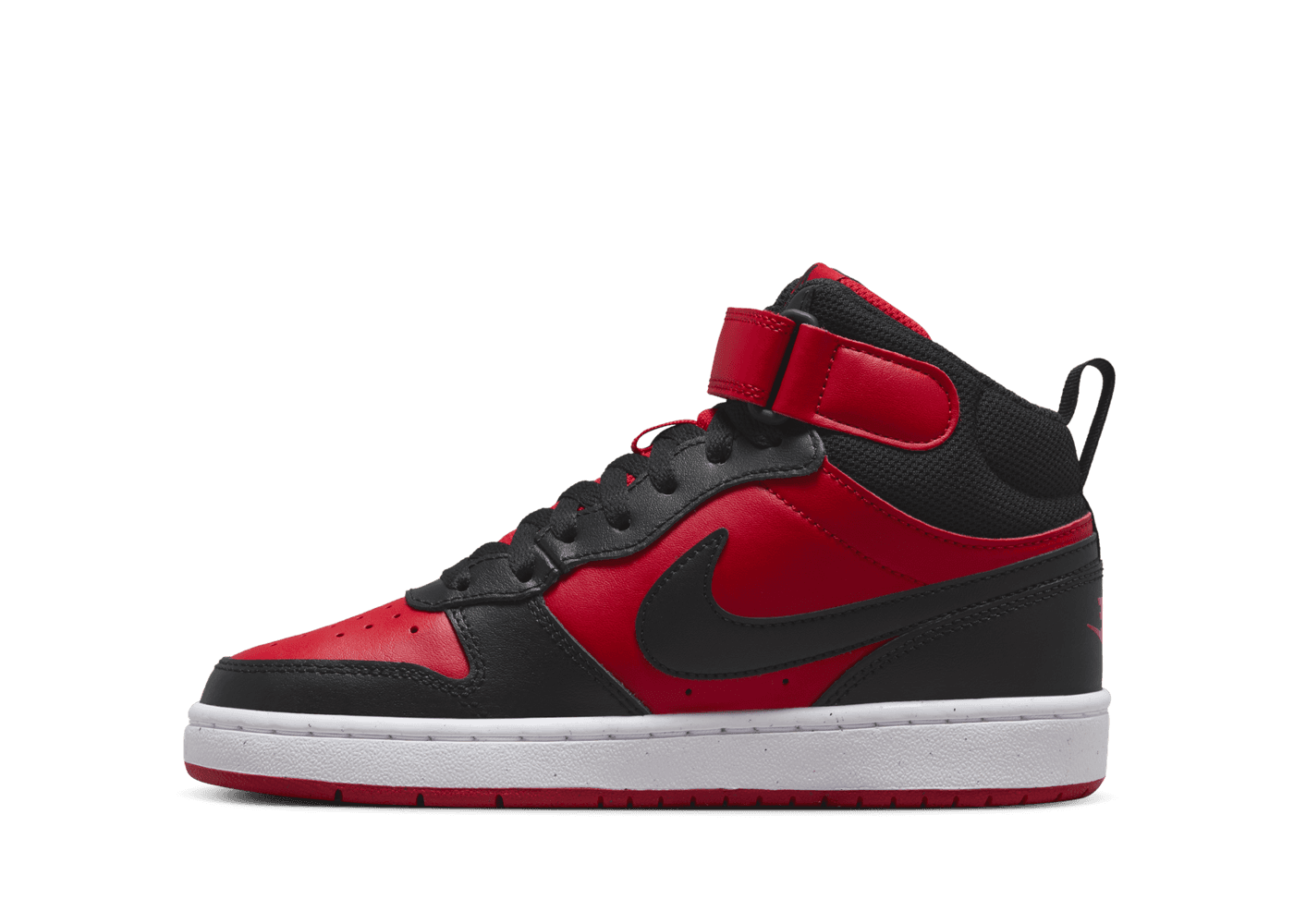 Nike Court Borough Mid 2 GS 'Black University Red'