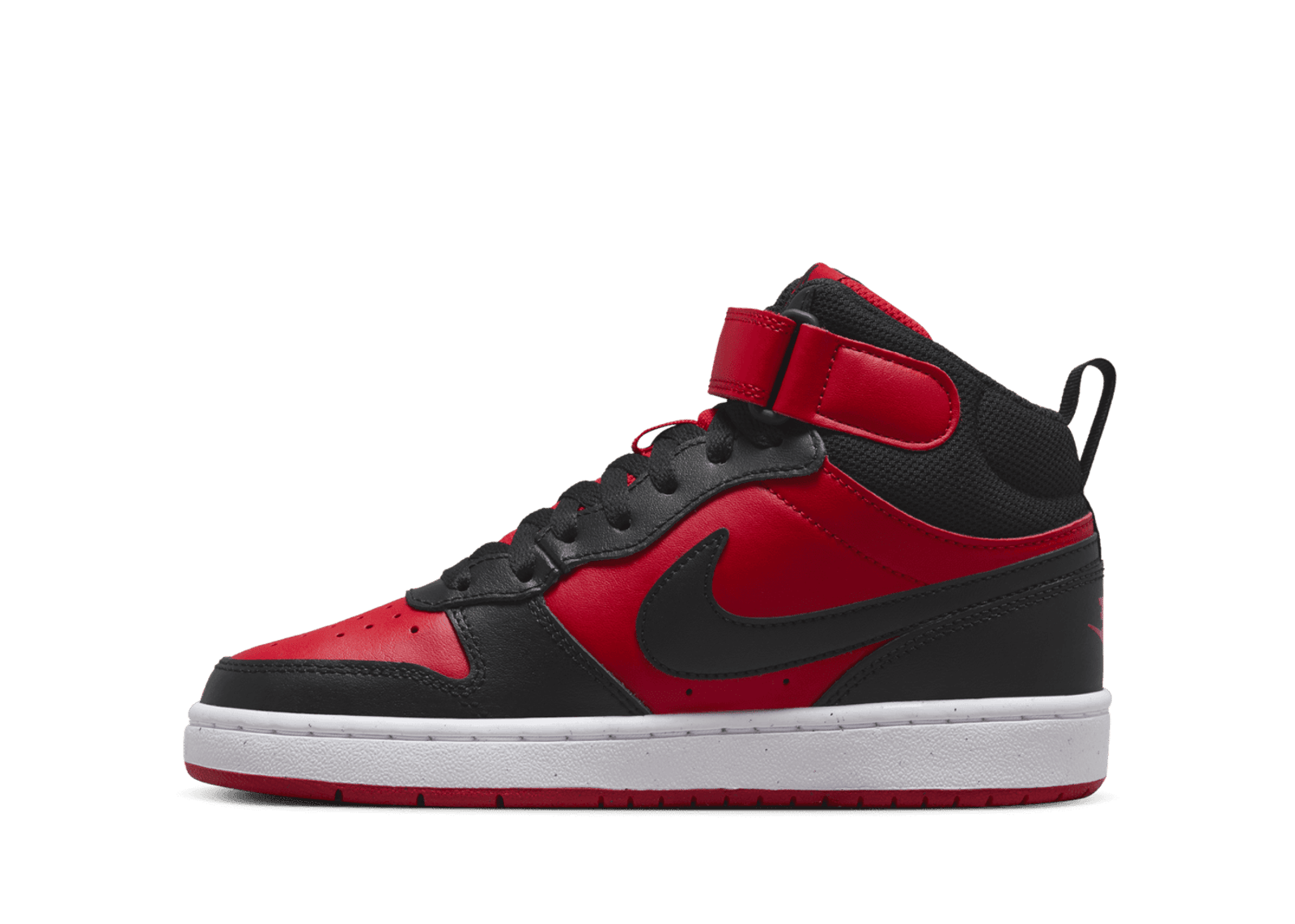 Nike Court Borough Mid 2 GS 'Black University Red'