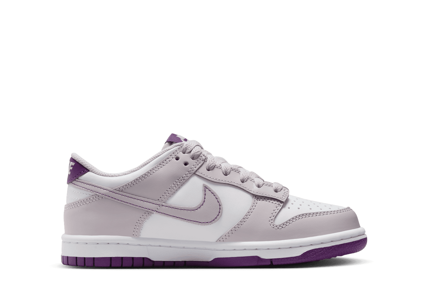 Nike Dunk Low PRM PL 9.5 ホワイト/グレー/パープル Nike Dunk Low 'Platinum Violet' (GS) - FB9109-104 Raffles & Where