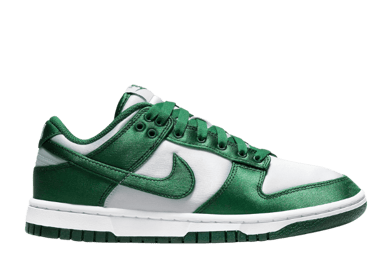 Nike Dunk Low Satin White Team Green (W)