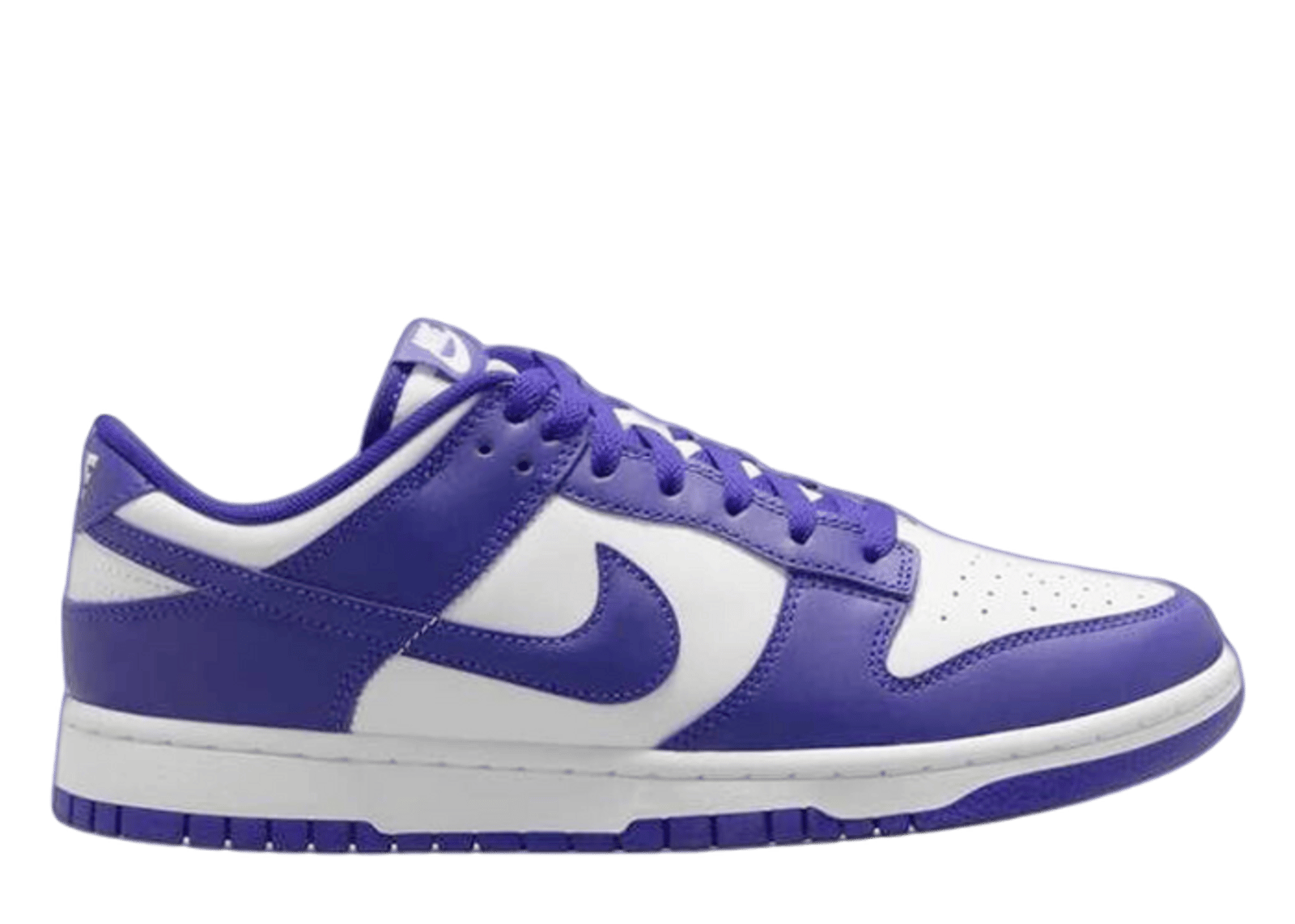 Purple and white nike dunks shop