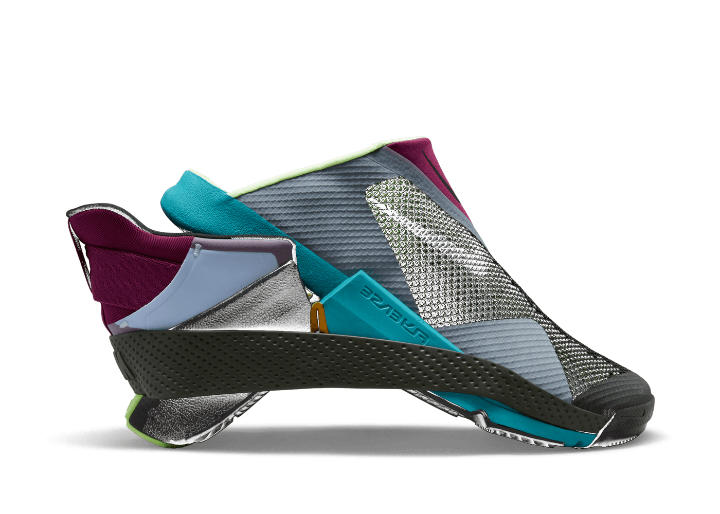 Nike GO FlyEase 'Black Lime Glow'