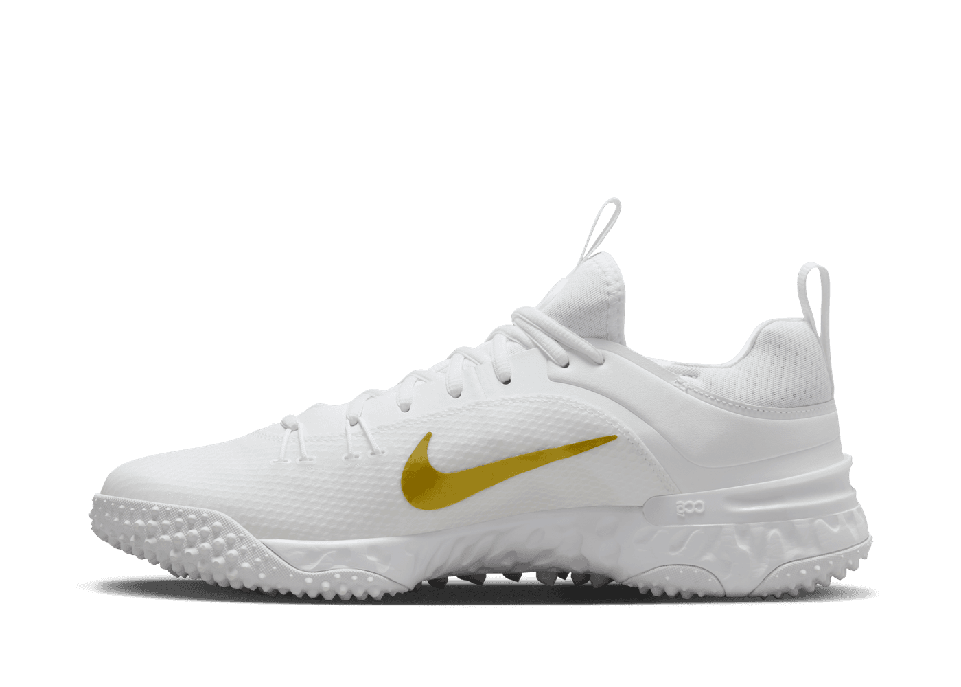 Nike Huarache 9 Elite TF LAX 'White Metallic Vivid Gold'