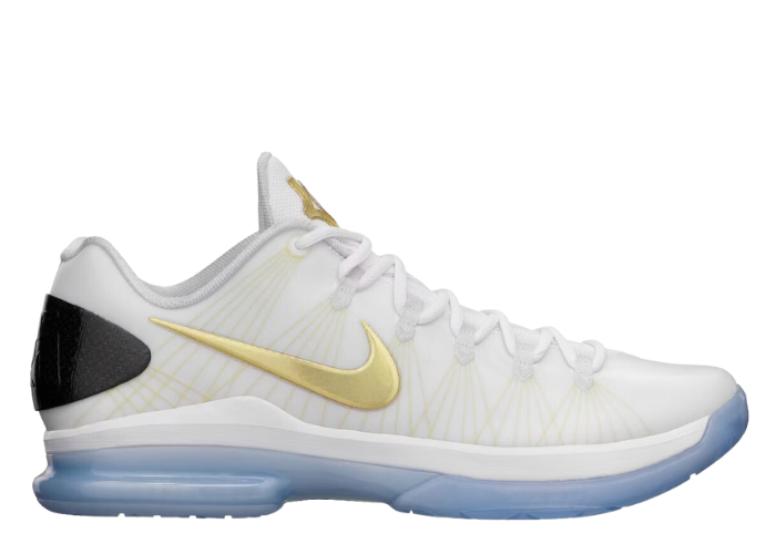 Nike KD 5 Elite+ White Gold