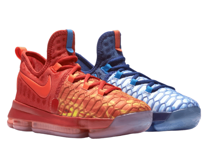 Nike KD 9 Fire and Ice GS 855908 400 Raffles Where to Buy