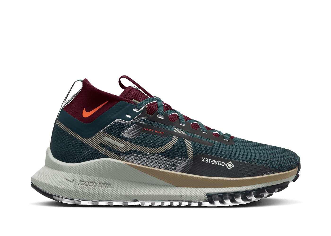 Nike React Pegasus Trail 4 GORE-TEX 'Deep Jungle Night Maroon' (W ...