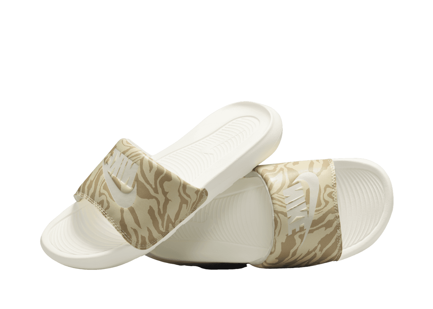 Nike Victori One Printed Slide 'Coconut Milk Zebra' (W) - CN9676