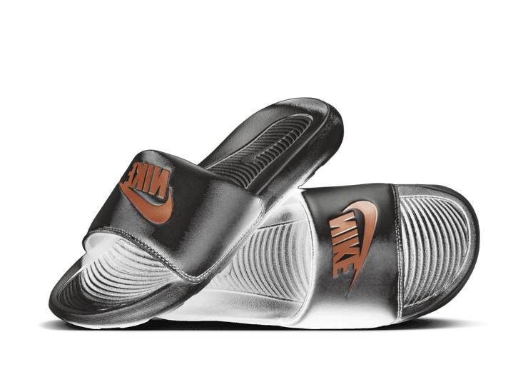 Nike Victori One Slide 'Black Metallic Red Bronze' (W)