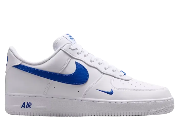 Nike Air Force 1 Low '07 Carbon Fiber Swoosh White Game Royal