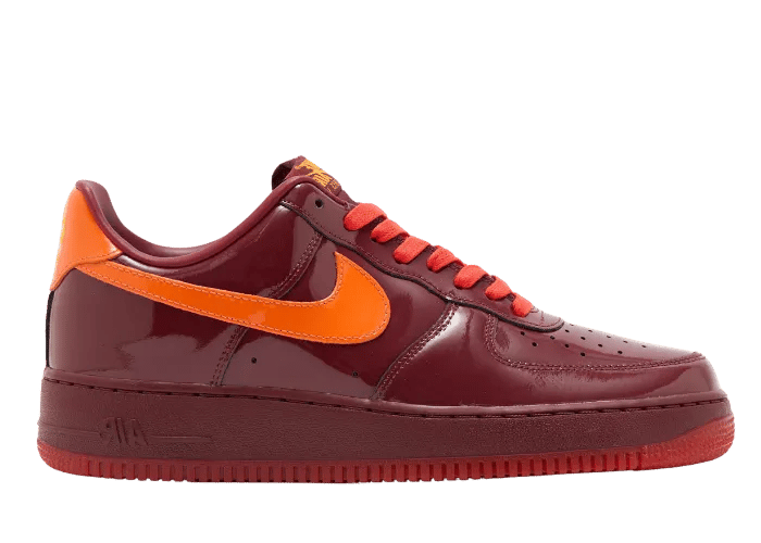 Nike Air Force 1 Low Patent Leather Dark Team Red