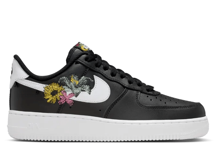 Nike Air Force 1 Low PRM Accepting All Flowers Black