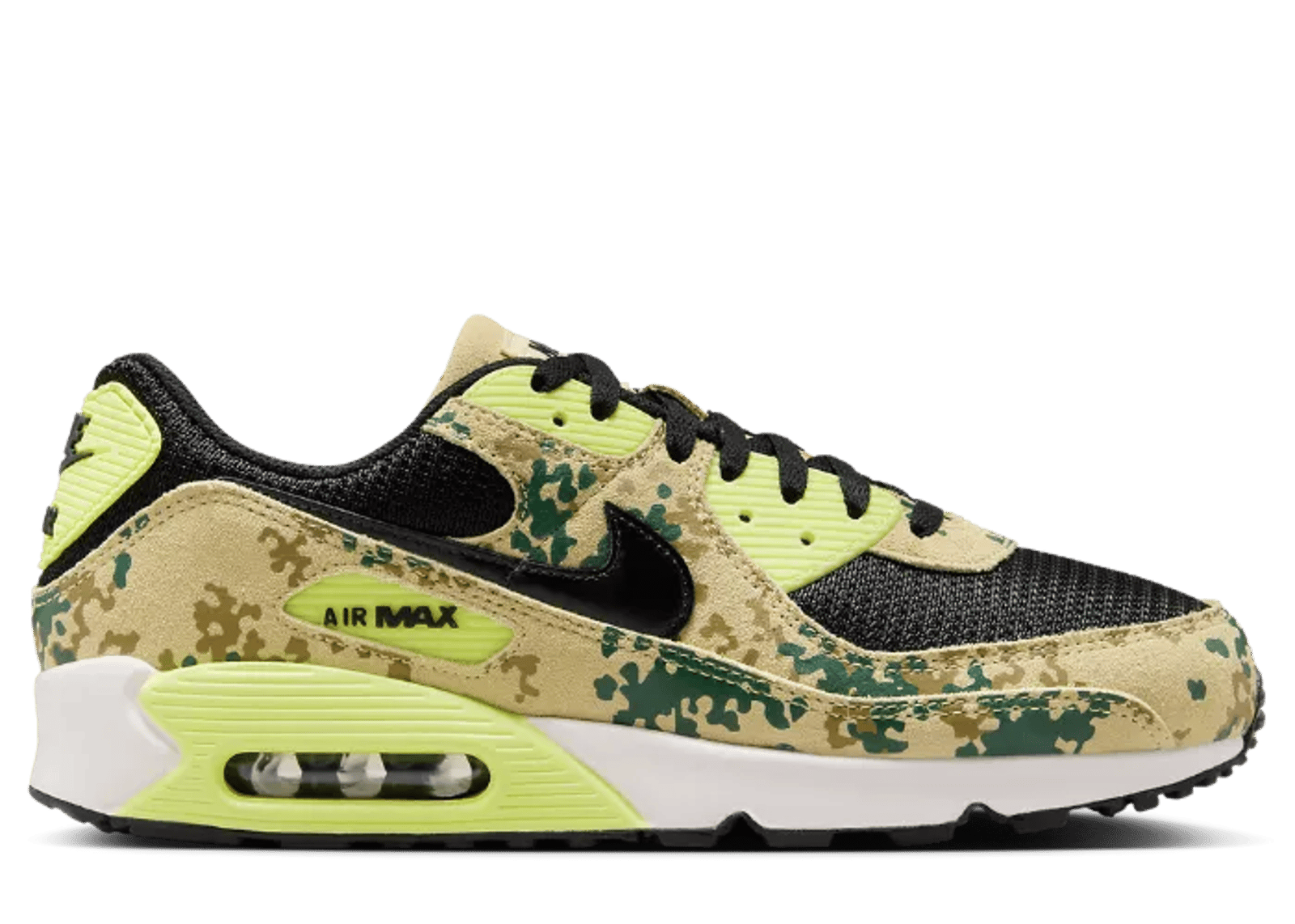 Nike Air Max 90 Camo Team Gold Light Lemon Twist