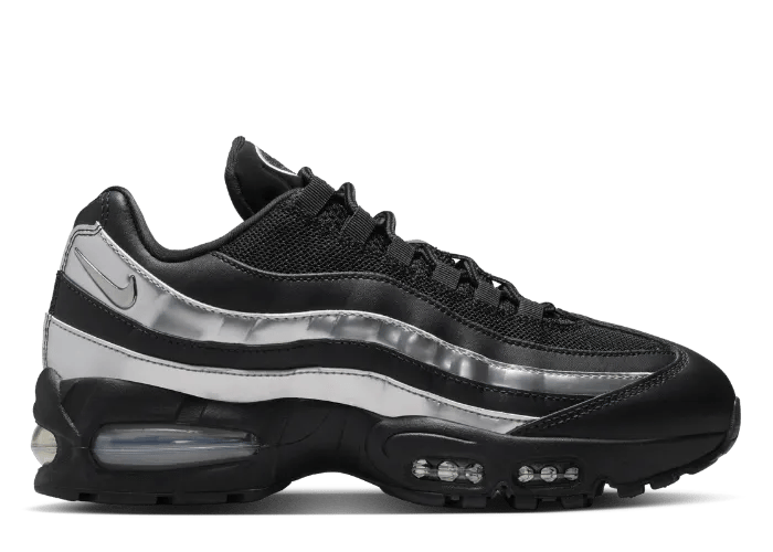 Nike Air Max 95 Big Bubble Black Metallic Silver (W)
