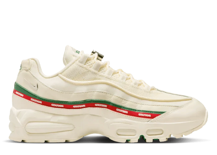 Nike Air Max 95 OG Big Bubble Undefeated Sail Gorge Green