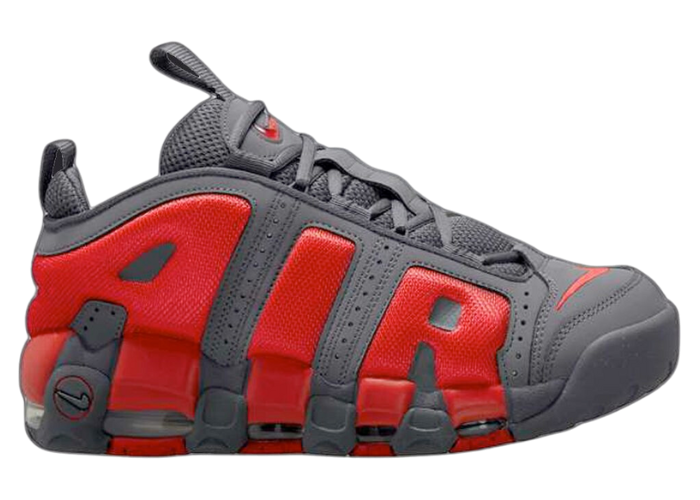 Nike Air More Uptempo Low Dark Grey Light Crimson FZ3055 002