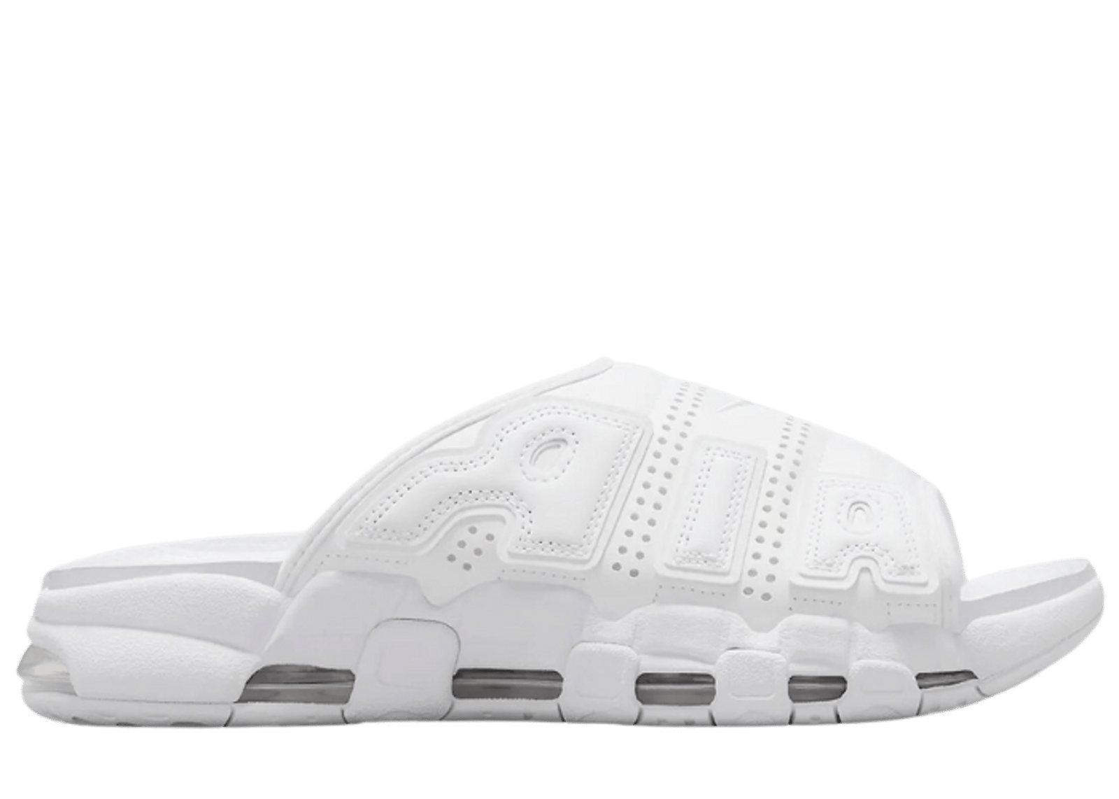 Nike Air More Uptempo Slide Triple White