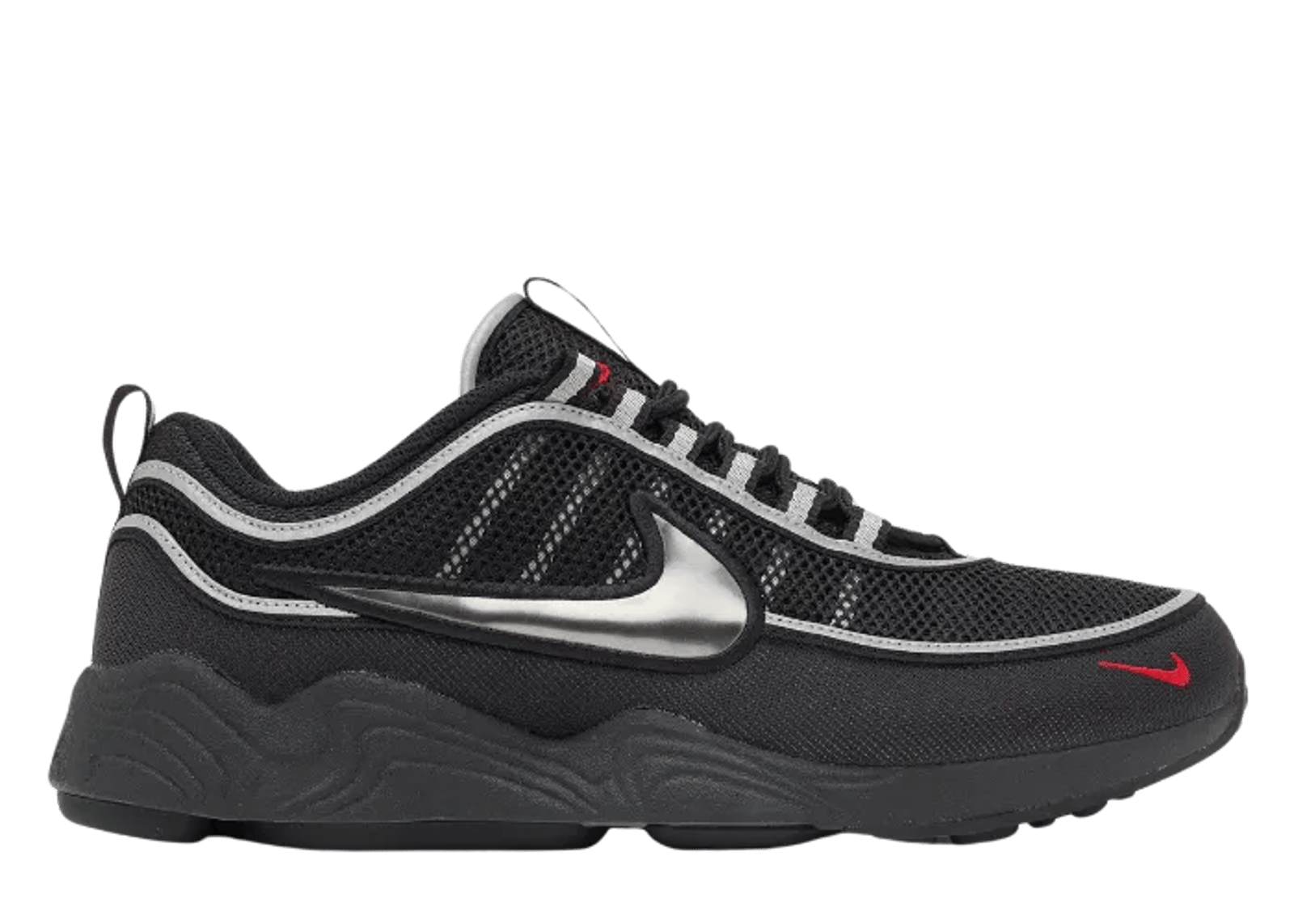 Nike Air Zoom Spiridon Black Metallic Silver