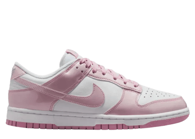 Nike Dunk Low SE Patent White Pink Rise (W)