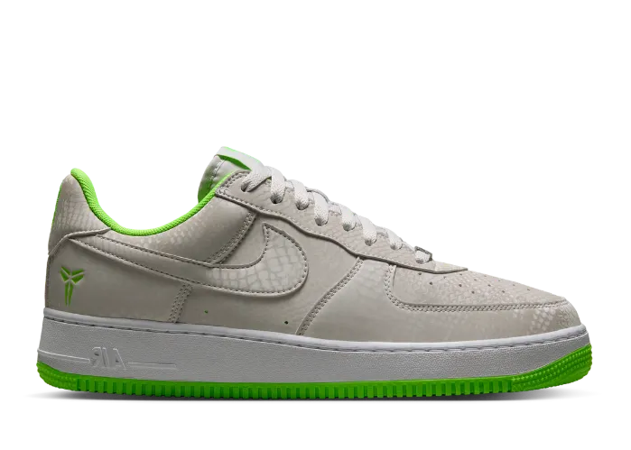 Nike Kobe Air Force 1 Low Vast Grey Electric Green