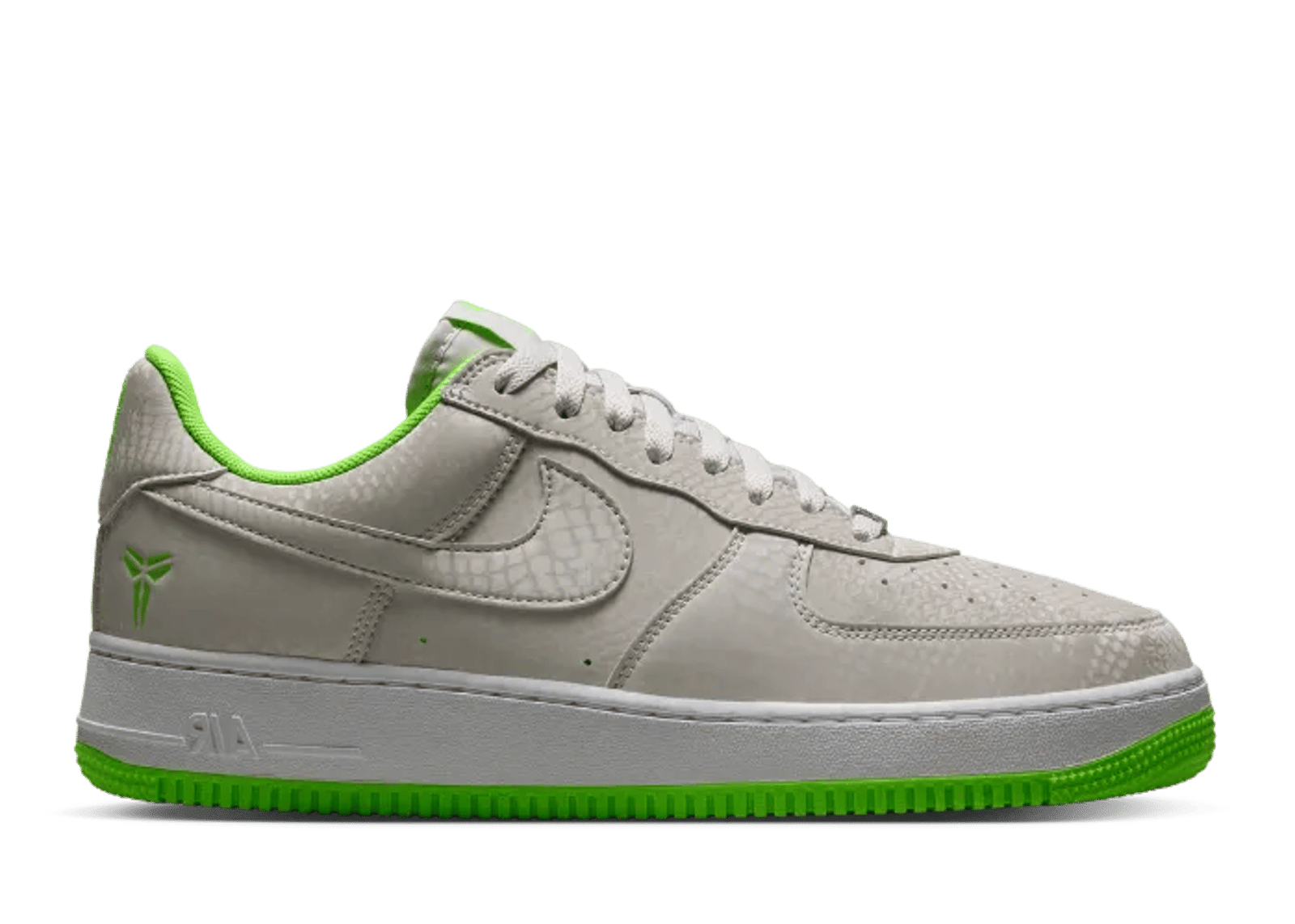 Nike Kobe Air Force 1 Low Vast Grey Electric Green