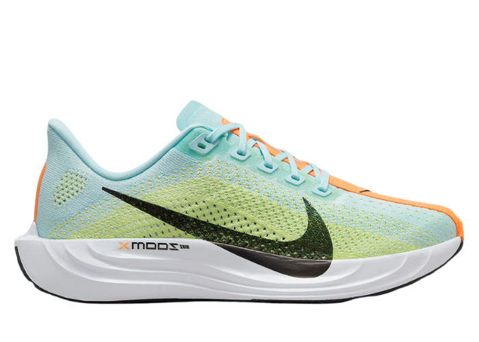 blue and lime green nike