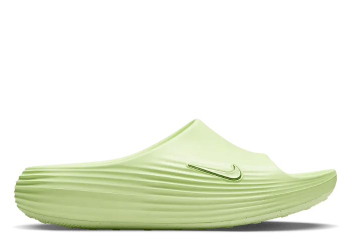 靴 NIKE ReactX Rejuven8 Wmns \"Barely Volt\" Nike ReactX Rejuven8 Barely Volt Green Slip On Slides Womens