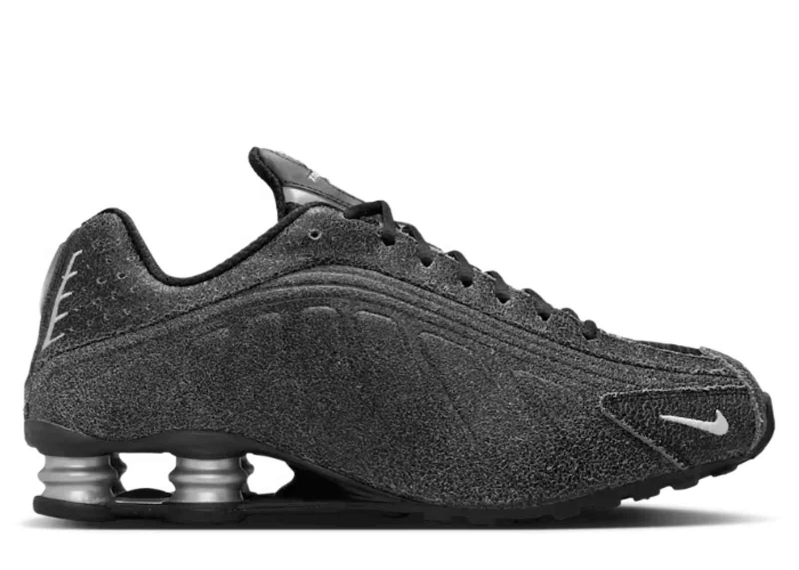 Nike Shox R4 Black Distressed Leather