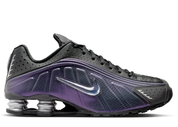 Nike Shox R4 Black Metallic Silver - IO4546-002 Raffles & Where to Buy