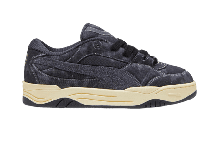 PUMA-180 Acid Wash Sneakers in Galactic Grey/Midnight Plum
