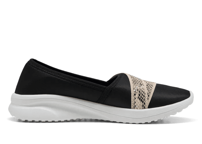 PUMA Adelina 2 Snake Chic Slip-On Sneakers in Black/Gold