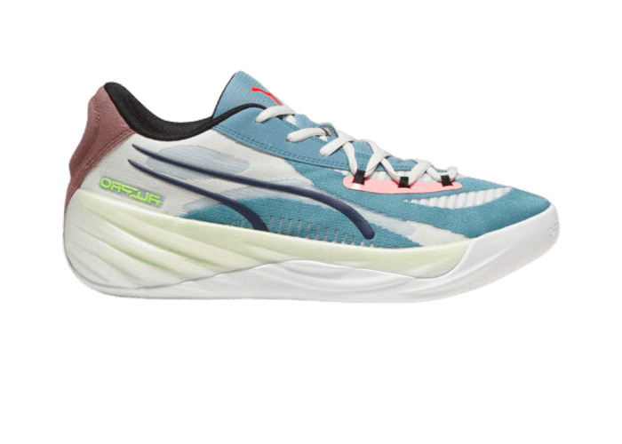 PUMA All-Pro NITROâ¢ Basketball in Bold Blue/Dark Clove/Pro Green
