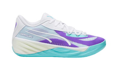 PUMA All Pro NITROâ¢ Basketball in Deep Aqua/Purple Glimmer