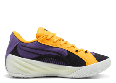 PUMA All-Pro NITROâ¢ Basketball in Team Violet/Yellow Sizzle/White
